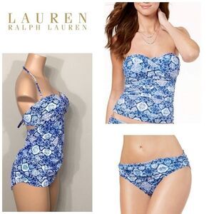 Lauren Ralph Lauren twist tankini set.